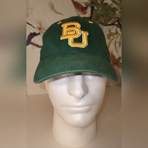 Baylor University Bears Top Of The World Fitted Cap Green Gold Youth Size Texas